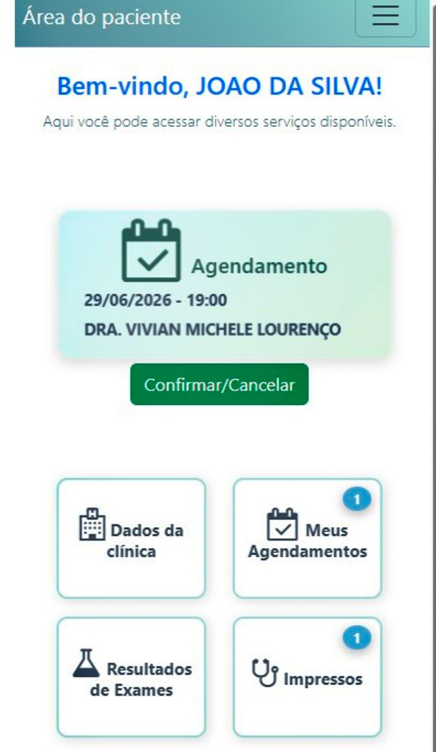 Área do Paciente