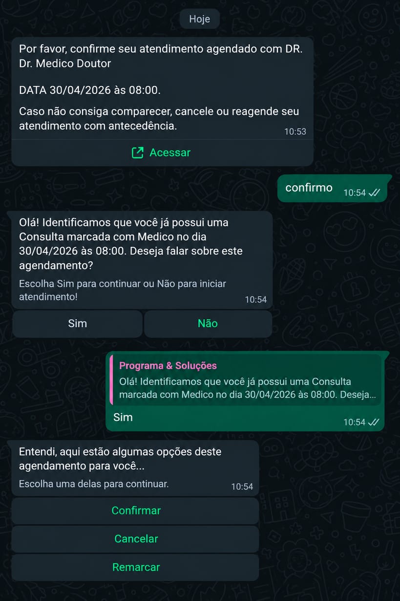 Bot/Agente de agendamento 24/7